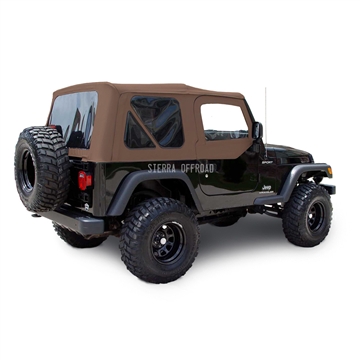 Sierra Offroad TJ Wrangler Top & Door Skins - Saddle Sailcloth