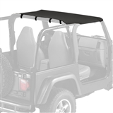 Replacement Jeep Sun Top for 1997-2006 Wrangler TJ - Black Sailcloth