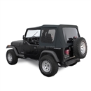 Sierra Offroad Jeep Wrangler YJ Soft Top 88-95 in Black Sailcloth Tinted Windows