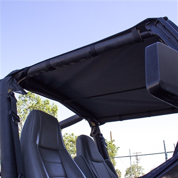 Replacement Jeep Sun Top for 1992-1995 Wrangler YJ - Black Sailcloth
