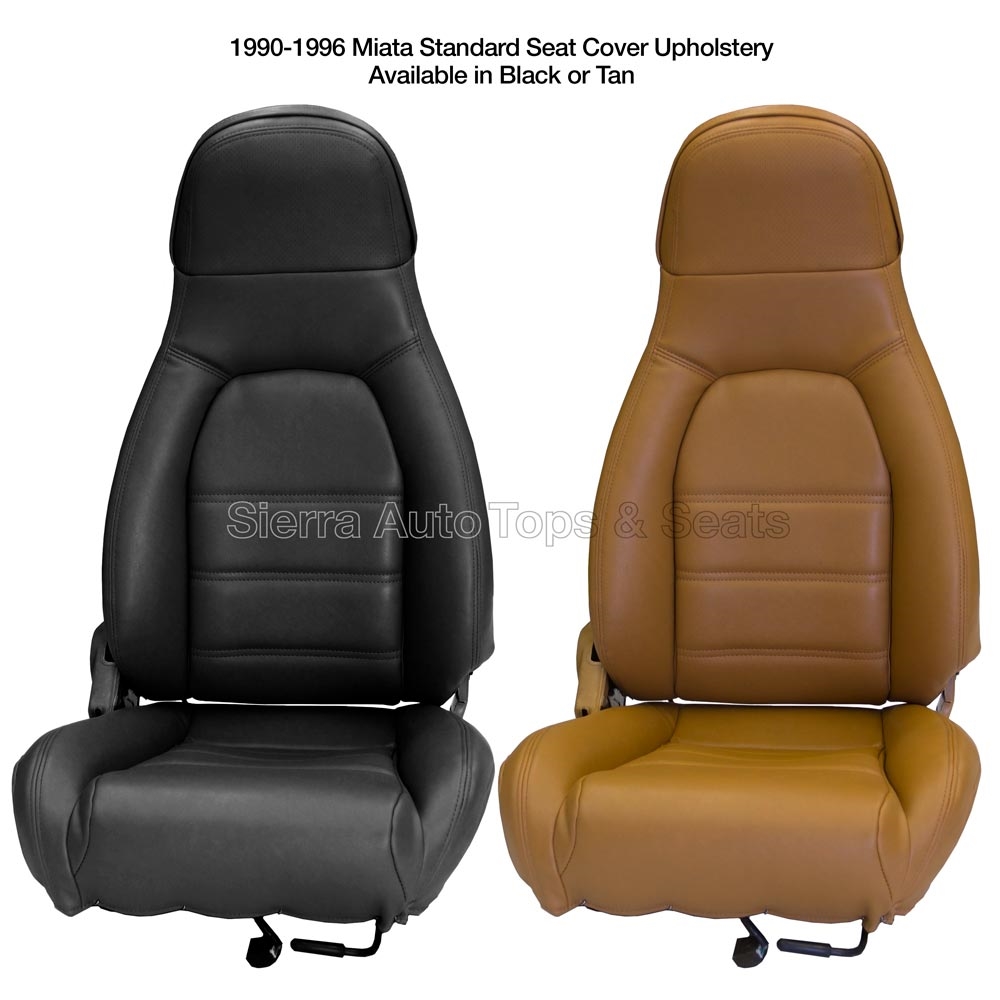 1990-1996 Mazda Miata Front Seat Cover Kit — Black or Tan