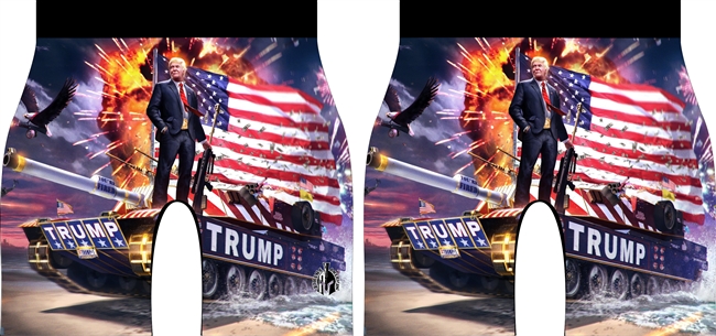 Trump on Tank USA Compression Shorts