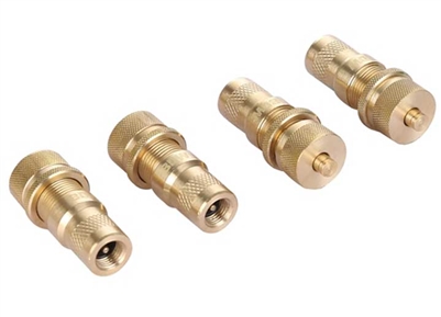 Bulldog Brass Automatic Tire Deflators, Set of 4