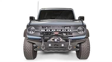 Fab Fours '21+ Ford Bronco Stubby Front Bumper, Matte Black