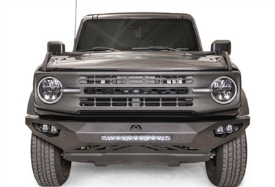 Fab Fours '21+ Ford Bronco Vengence Front Bumper, Matte Black