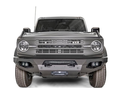 Fab Fours '21+ Ford Bronco Matrix Front Bumper, Matte Black