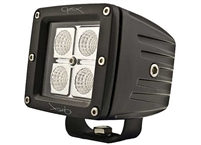 Hella Optilux Cube 4 LED Spot Lights, PR w/harness, relay & switch