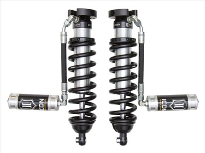 ICON '95-04 Tacoma, '96-02 4Runner 2.5" Body Remote Reservoir Coilover Kit, 0-3" Extended Travel (Click Adjusters and Heavy Coils Available)