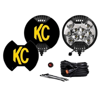 KC HiLites SlimLiteÂ® LED 2-Light System, 50W Spot, 6" dia.