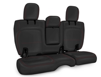 PRP Rear Bench Seat Covers for '18+ Jeep Wrangler JL 4 Door (Leather Interior w/Arm Rest) - Multiple Color Options or Custom (B044)