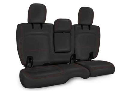 PRP Rear Bench Seat Covers for '18+ Jeep Wrangler JL 4 Door (Leather Interior w/Arm Rest) - Multiple Color Options or Custom (B044)