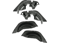 Rugged Ridge Flare Wheel Liner Kit for '07+ Jeep Wrangler JKs for use with Flat Fender Kit