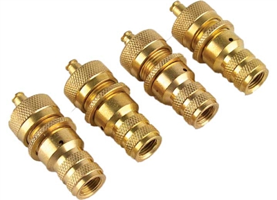 Rugged Ridge Brass Automatic Tire Deflators, Set of 4