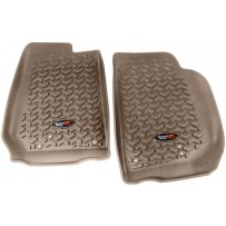 Rugged Ridge Jeep Wrangler JK Front All Terrain Floor Liners, Pair - TAN