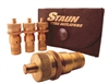 Staun Brass Tire Deflators, 6 - 30 psi, 4 Pack,