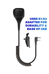 Remote Shoulder Microphone compatible with K2 - All Kenwood Multi-Pin two-way radios