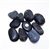 30 lbs Black Polished River Pebble Stone 3"-4"