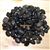 30 lbs Black Polished River Pebble Stone 0.5"-0.8"
