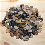 30 lbs Mix Color Polished River Pebble Stone 0.4"-0.6"