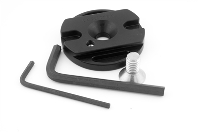 Hejnar Photo 2.375 inch Round Arca-Swiss Compatible Dovetail Plate for Peak Design Travel Tripod