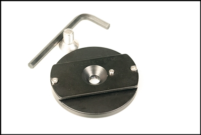 3.00 inch diameter dovetail plate with locating pin