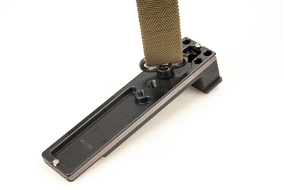 Hejnar Photo Arca-Swiss replacement foot for Nikon 800mm f/5.6 FL VR lens with integrated stainless steel QD socket.