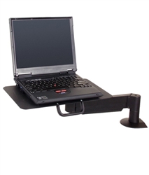 Innovative Large Laptop Platform on Adjustable Height Arm