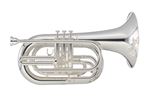 John Packer Marching Baritone - silver with ABS Case