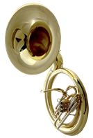 John Packer Marching Sousaphone - Silver with ABS Case