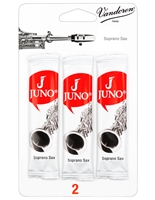 Juno Soprano Saxophone Reeds - 3 Reed Card