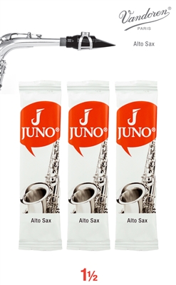 Juno Alto Saxophone Reeds - 3 Reed Card