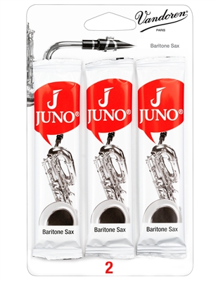 Juno Baritone Saxophone Reeds - 3 Reed Card