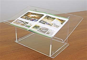 Clear Acrylic Tabletop Podium/ Lectern (23-1/2"W x 10-1/2"H x 14-1/4"D)