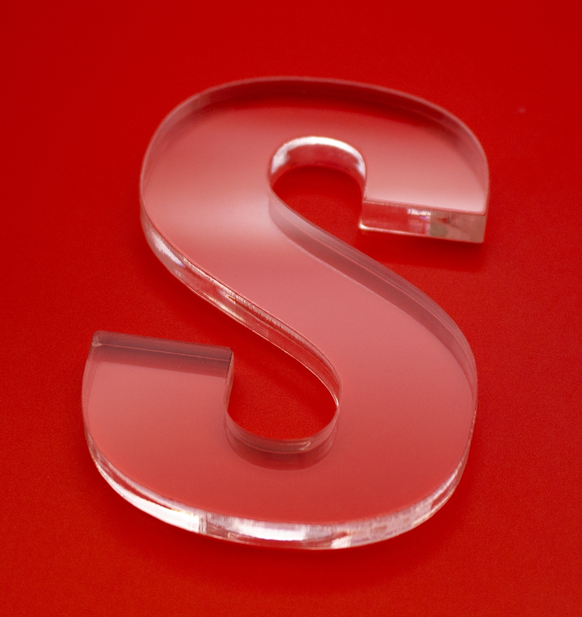 Clear Acrylic Laser Cut Letters - 1/2'' (12mm) thick