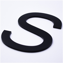 Black Acrylic Laser Cut Letters - 1/2" (12mm) thick