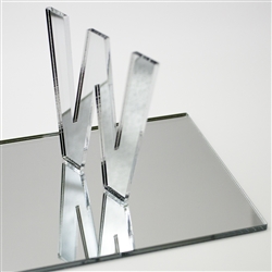 Cast Silver/ Clear Mirror Acrylic 4' x 8' x 3.0 mm (1/8")