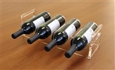 4-Slot Acrylic Wine Display Rack