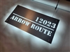 LED Stencil Cut Sign with Standoffs