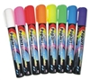 Fluorescent Liquid Chalk Markers Small Bullet Tip - Set of 8