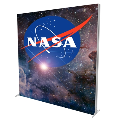 8FT Slim Modular Lightbox Display with Double Sided Fabric Print