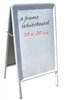 A-Frame Aluminum Sidewalk White Marker Board