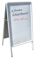 A-Frame Aluminum Sidewalk White Marker Board