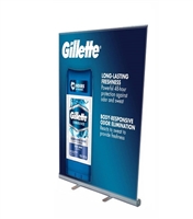 Retractable Roll Up Banner Stand 45" with Vinyl Print