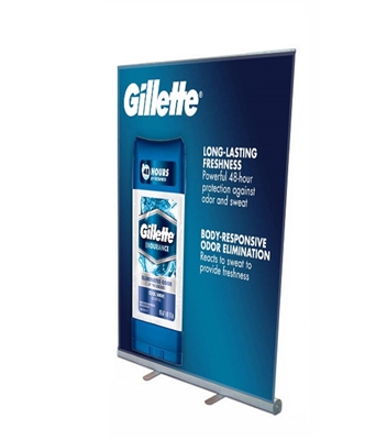 Retractable Roll Up Banner Stand 45" with Vinyl Print