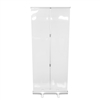 Retractable Roll Up Banner Stand 33" with Sneeze Guard