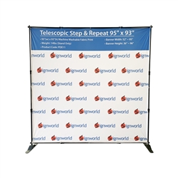 Telescopic Step & Repeat Banner Stand 8Ft - Stand Only