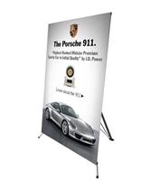 Large X Banner Stand 48" x 78" with Vinyl Print