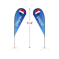 Medium Double-Sided Tear Drop Flag Kit