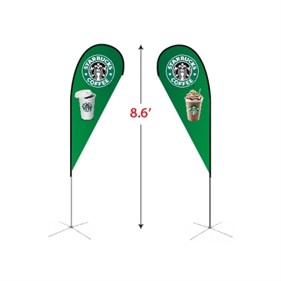 Small Double-Sided Tear Drop Flag Kit