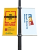 Street Pole Banner Brackets 24" Double Set  with (2) 24" x 60" Vinyl Banners